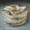 5/8" x 7yd. Black Music Staff Faux Linen Ribbon by Celebrate It® Classic